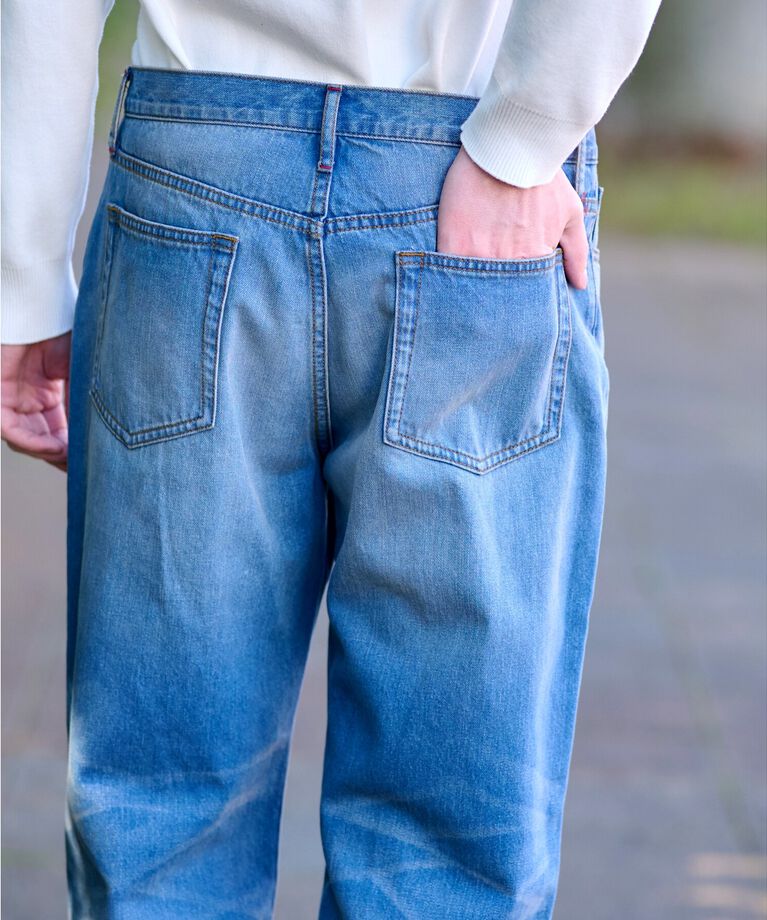 DRESSTERIOR「10.6oz コンフォートワイドデニムパンツ」|デニム|