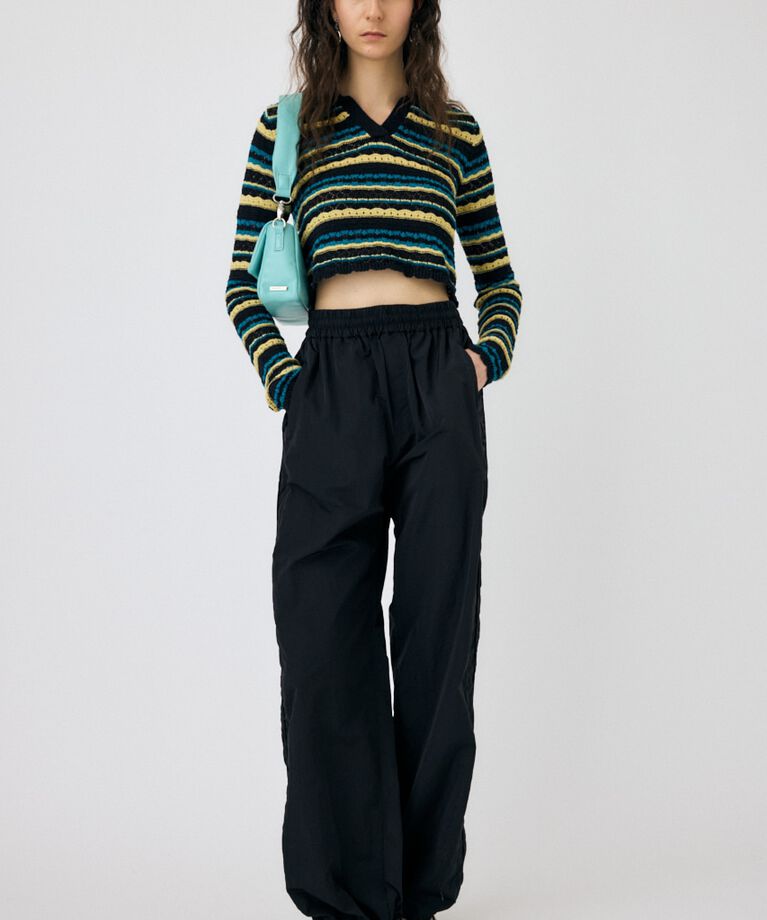 MOUSSY「CROCHET SHIRT ニット」|ニット・セーター|