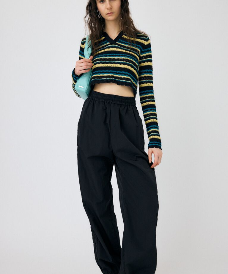 MOUSSY「CROCHET SHIRT ニット」|ニット・セーター|