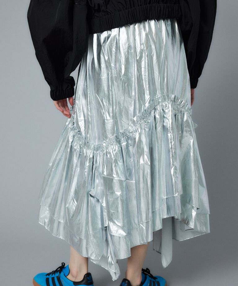HeRIN.CYE「Metallic long skirt」|スカート|