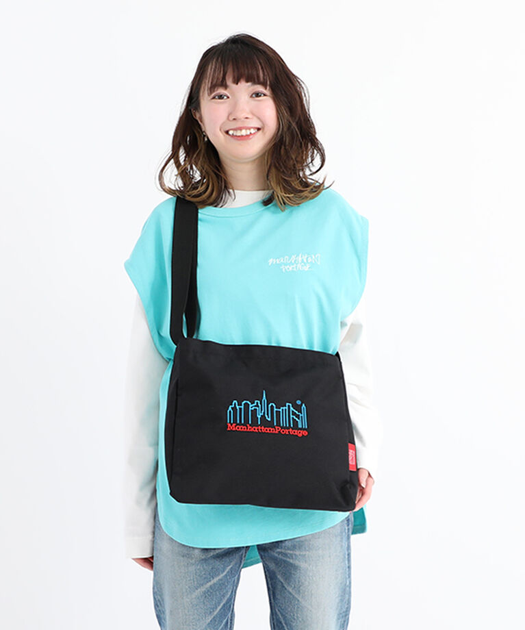 Manhattan Portage「Botanical Prince Shoulder Bag 3D Embroidery Neon」|ショルダー・メッセンジャー|