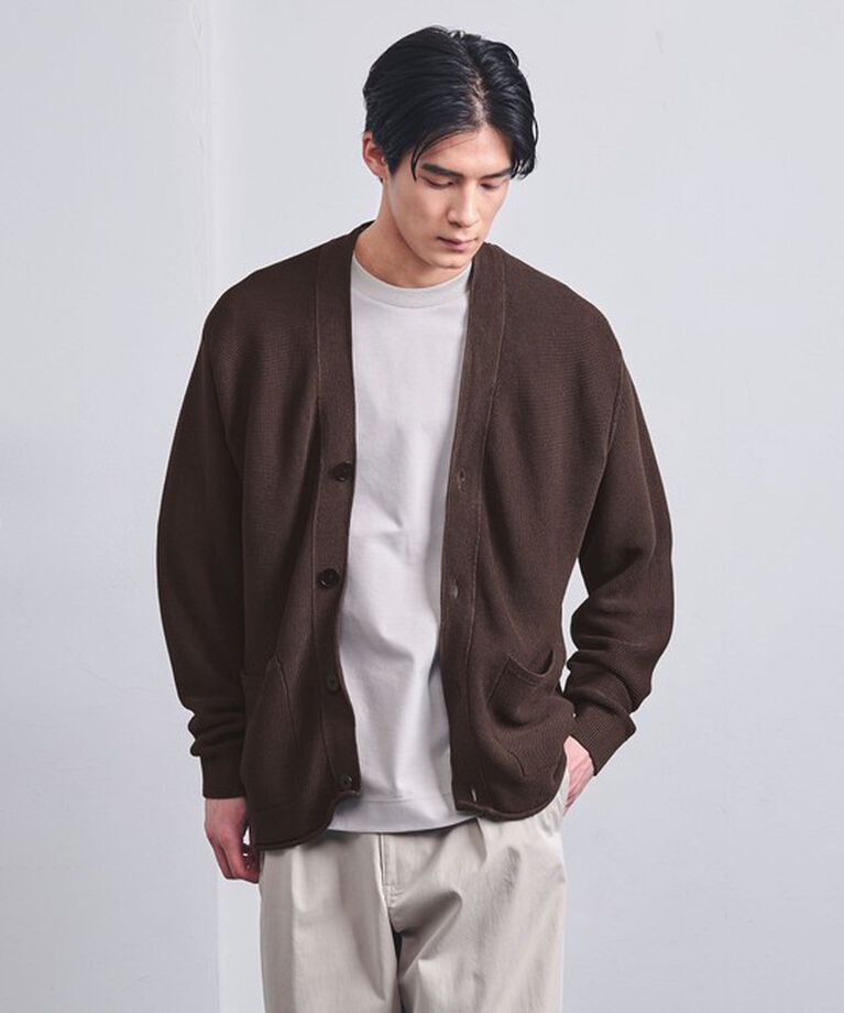 UNITED ARROWS「ペーパーヤーン Vネック カーディガン」|カーディガン|
