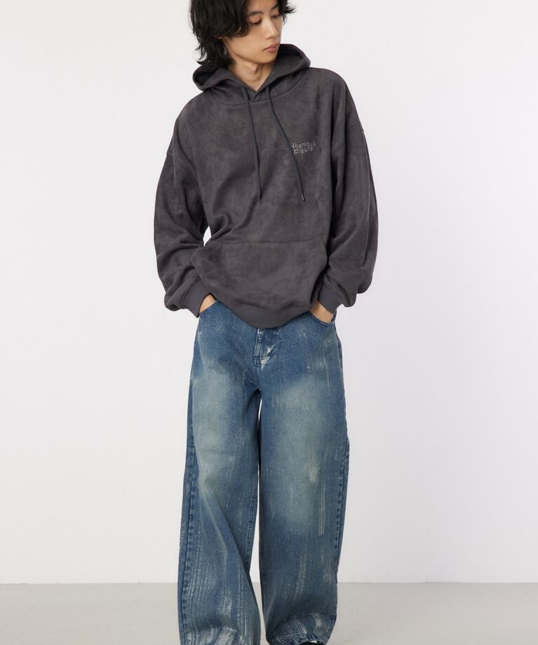 RODEO CROWNS「faux suede backboa フーディー」|パーカー|
