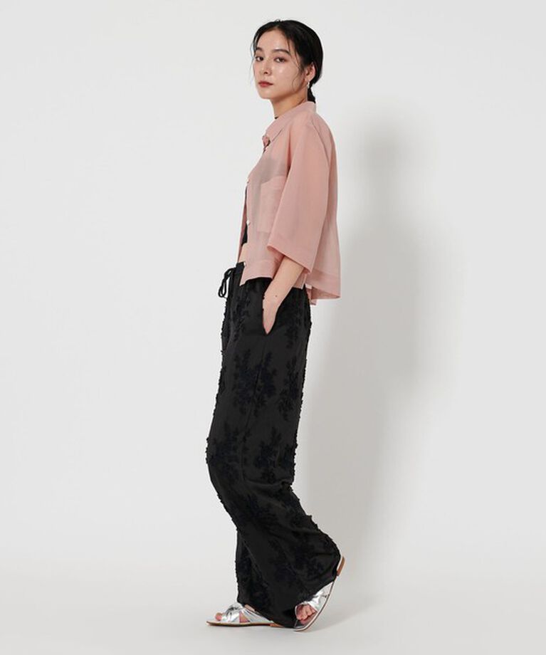 BEAUTY&YOUTH UNITED ARROWS「セルロースナイロン エンブロイダリー パンツ」|チノ|