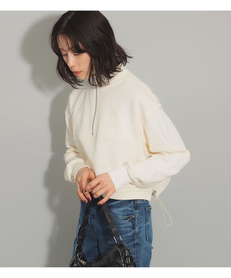 Ray BEAMS 「スウェット ハーフジップ ハイネック プルオーバー」|その他|