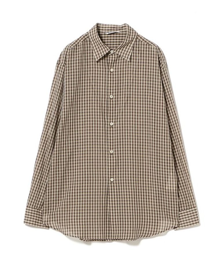 Demi-Luxe BEAMS 「AURALEE / エアリーコットン ギンガムチェック ビッグ シャツ」|シャツ・ブラウス|