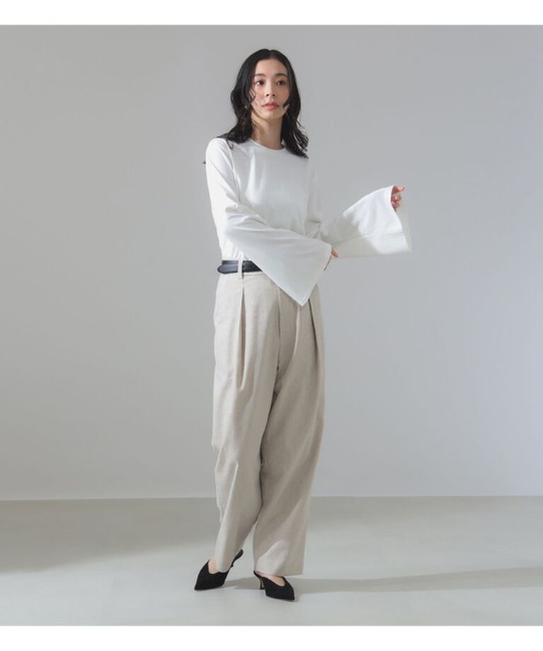 Demi-Luxe BEAMS 「フレアスリーブ プルオーバー」|Tシャツ・カットソー|