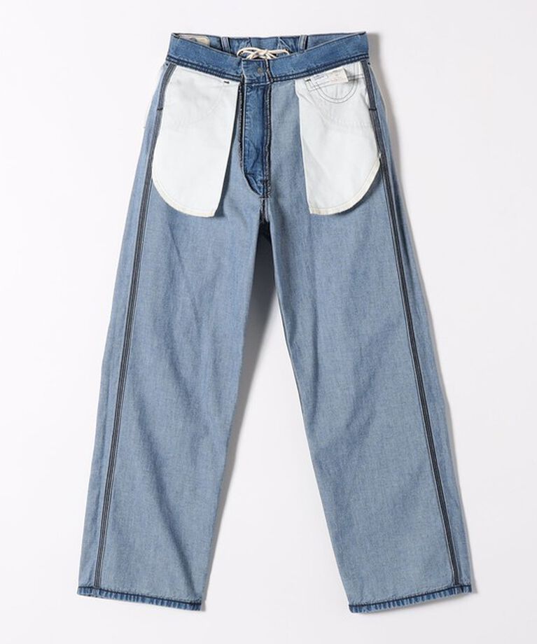 SHIPS any「【SHIPS any別注】Lee: バック レースアップ デニム パンツ 25SS」|デニム|