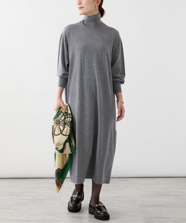 VERMEIL par iena「glowwool ニットタートルワンピース」|ワンピース|