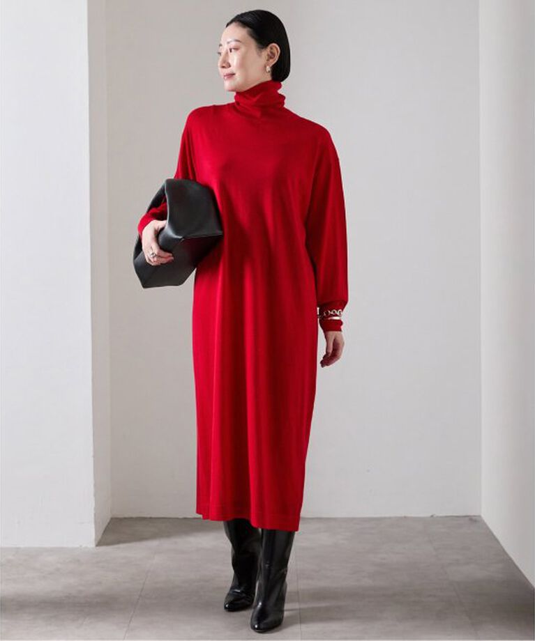VERMEIL par iena「glowwool ニットタートルワンピース」|ワンピース|