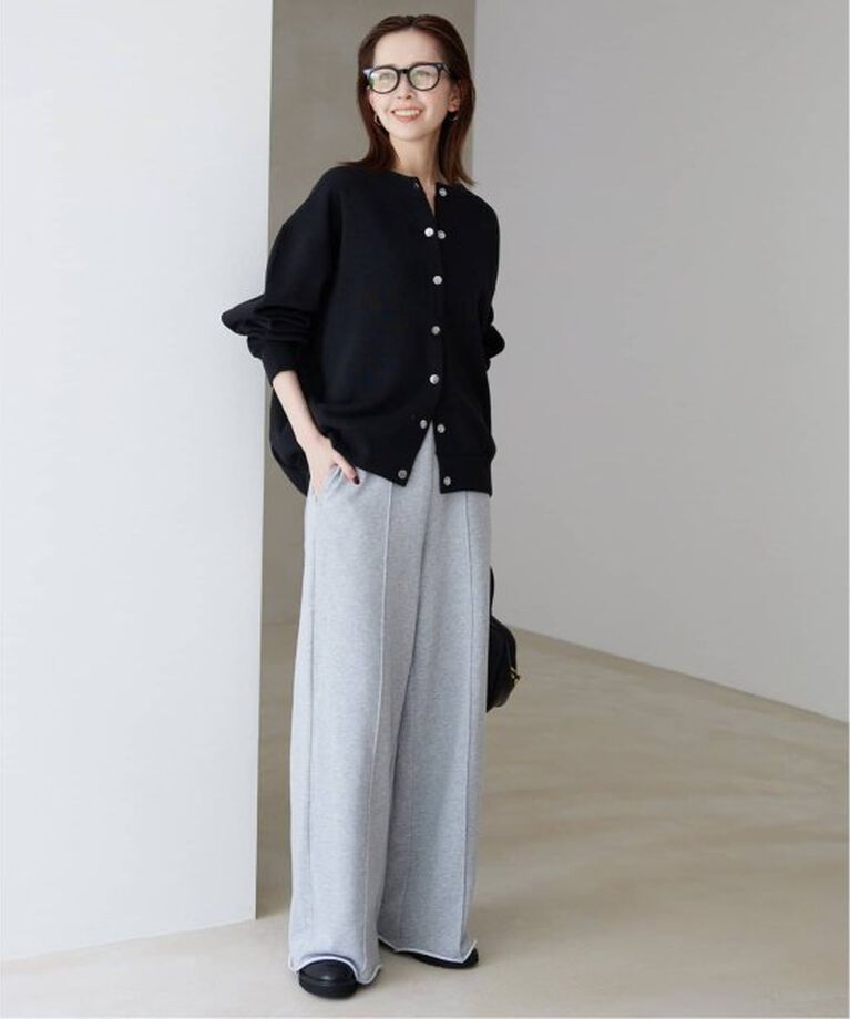 SLOBE IENA「《WEB・一部店舗限定/追加4》ダブルフェイスジャージースナップカーディガン」|カーディガン|