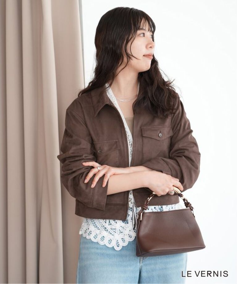 SLOBE IENA「LE VERNIS/ル ベルニ Sculpture boxy 244-210501」|ショルダー・メッセンジャー|