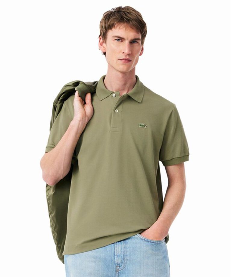 LACOSTE「通気性 イージーケア 軽量鹿の子ピケ L.12.12ライトウェイト半袖ポロシャツ」|ポロシャツ|