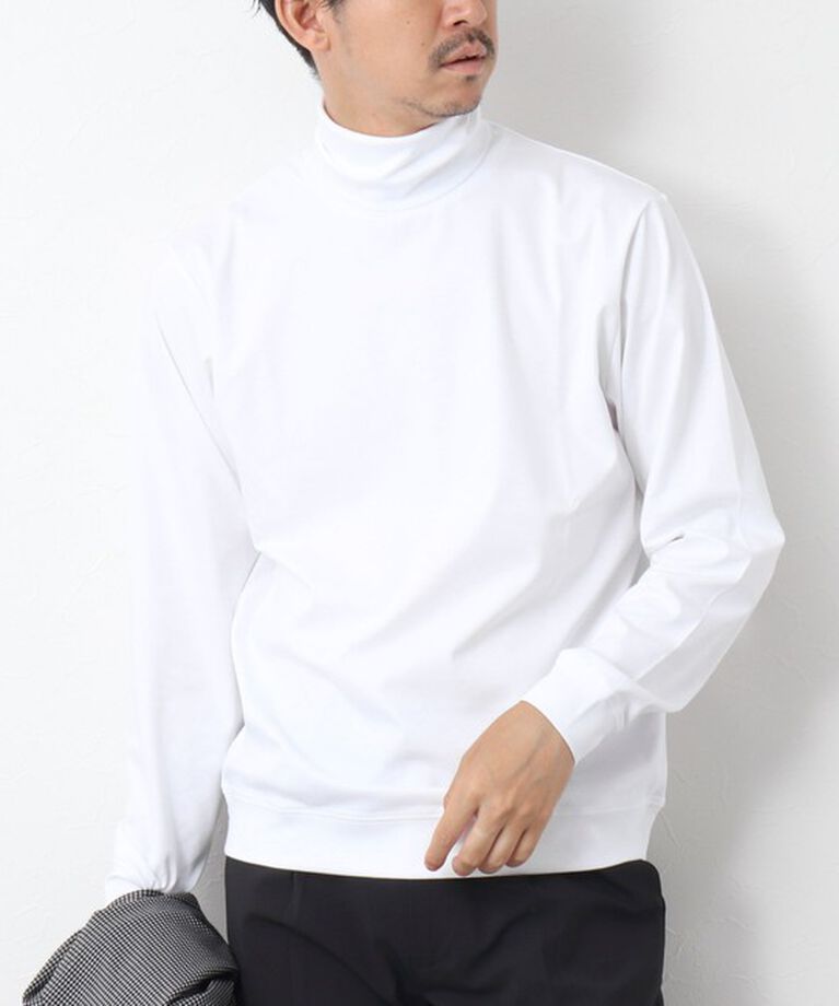 NOLLEY'S goodman「《ビジカジ対応》シルケットスムース タートルネックドレスロンT」|Tシャツ・カットソー|