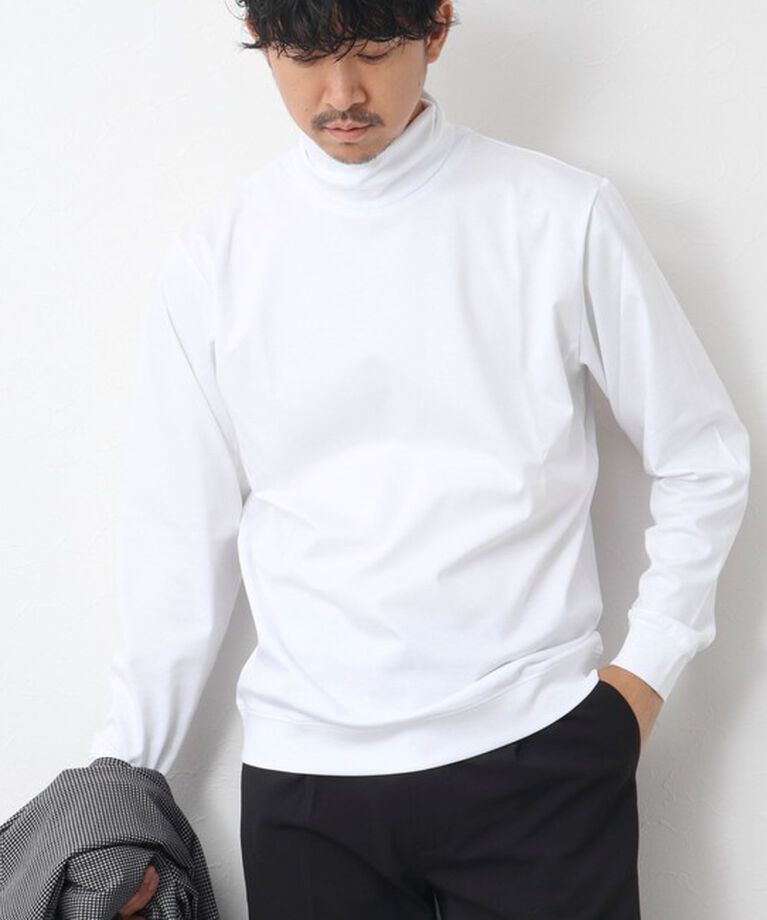 NOLLEY'S goodman「《ビジカジ対応》シルケットスムース タートルネックドレスロンT」|Tシャツ・カットソー|
