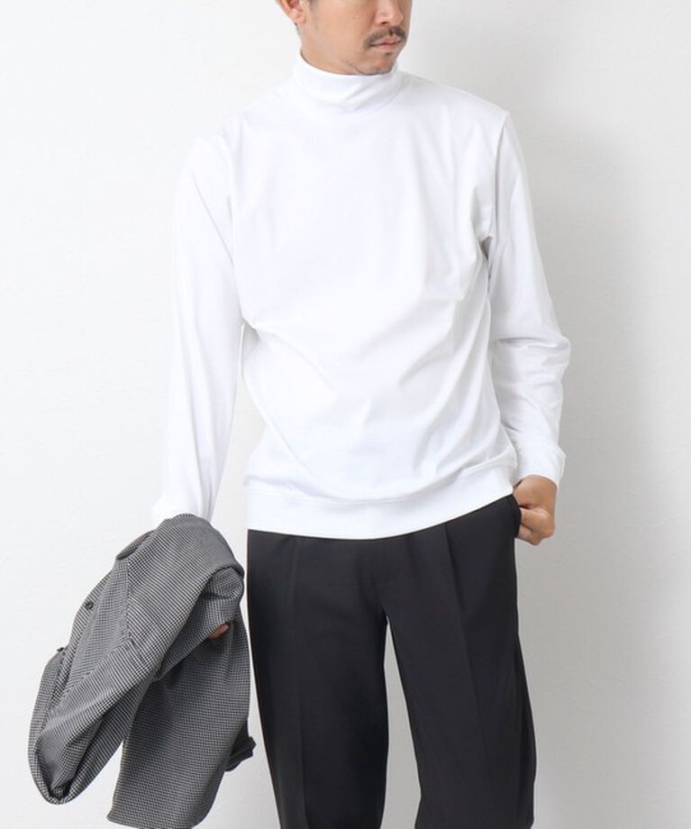 NOLLEY'S goodman「《ビジカジ対応》シルケットスムース タートルネックドレスロンT」|Tシャツ・カットソー|