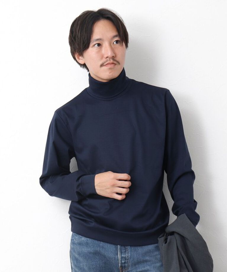 NOLLEY'S goodman「《ビジカジ対応》シルケットスムース タートルネックドレスロンT」|Tシャツ・カットソー|