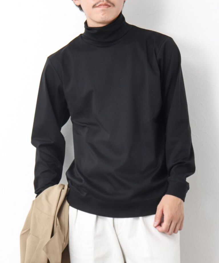 NOLLEY'S goodman「《ビジカジ対応》シルケットスムース タートルネックドレスロンT」|Tシャツ・カットソー|