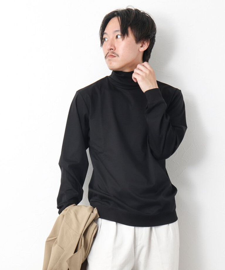 NOLLEY'S goodman「《ビジカジ対応》シルケットスムース タートルネックドレスロンT」|Tシャツ・カットソー|