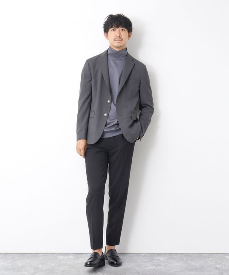 NOLLEY'S goodman「《ビジカジ対応》シルケットスムース タートルネックドレスロンT」|Tシャツ・カットソー|