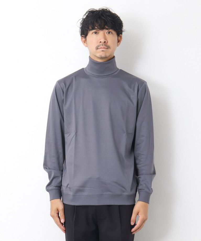 NOLLEY'S goodman「《ビジカジ対応》シルケットスムース タートルネックドレスロンT」|Tシャツ・カットソー|