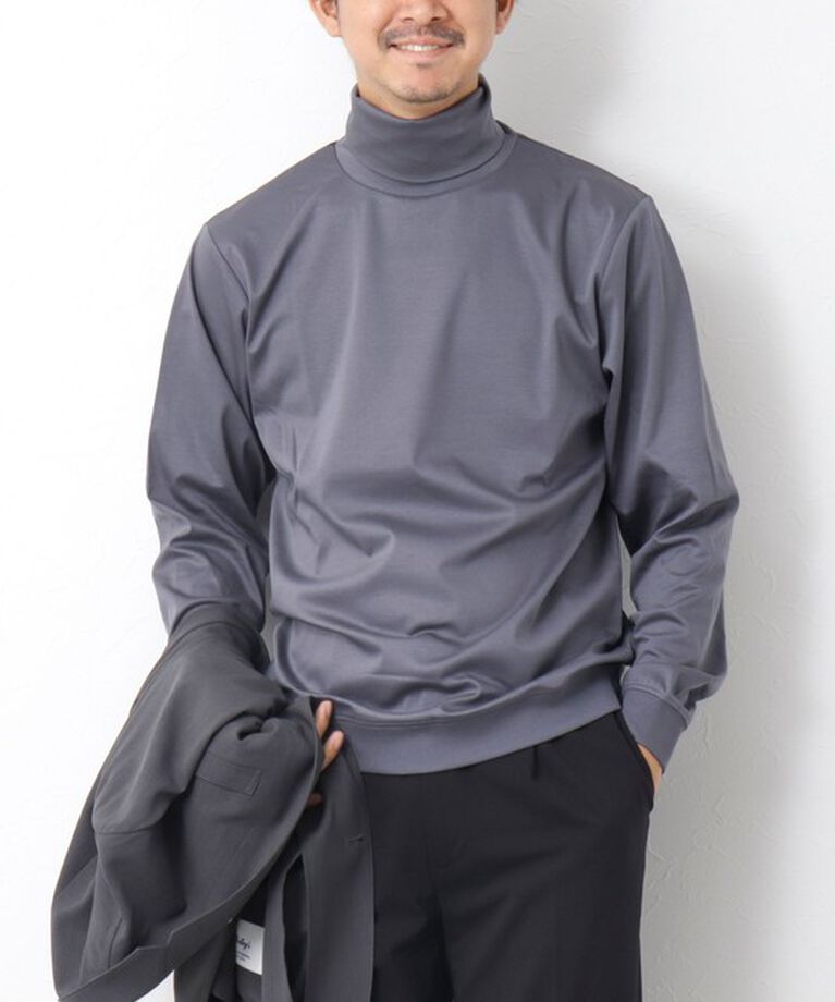 NOLLEY'S goodman「《ビジカジ対応》シルケットスムース タートルネックドレスロンT」|Tシャツ・カットソー|
