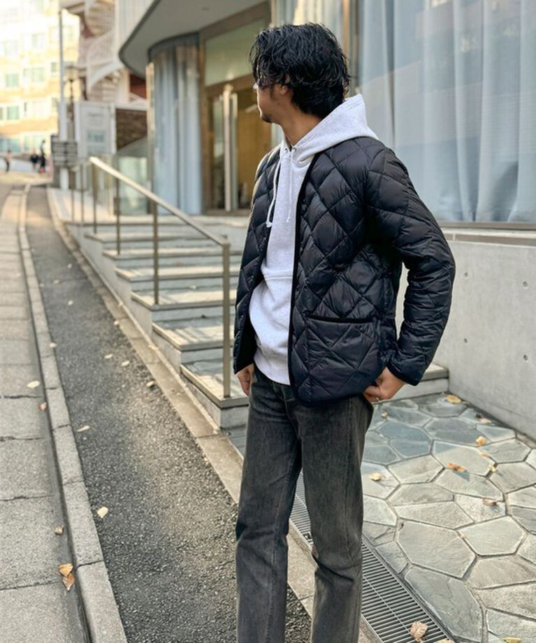 NOLLEY'S goodman「【TAION/タイオン】別注PIPING V NECK DOWN CARDIGAN 24AW」|ダウン|