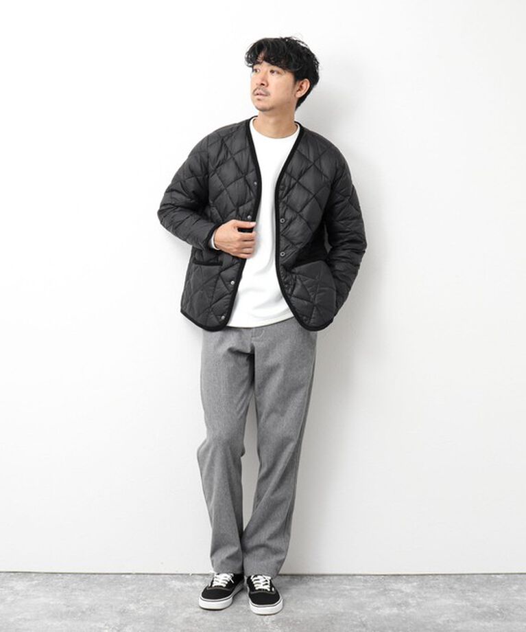 NOLLEY'S goodman「【TAION/タイオン】別注PIPING V NECK DOWN CARDIGAN 24AW」|ダウン|