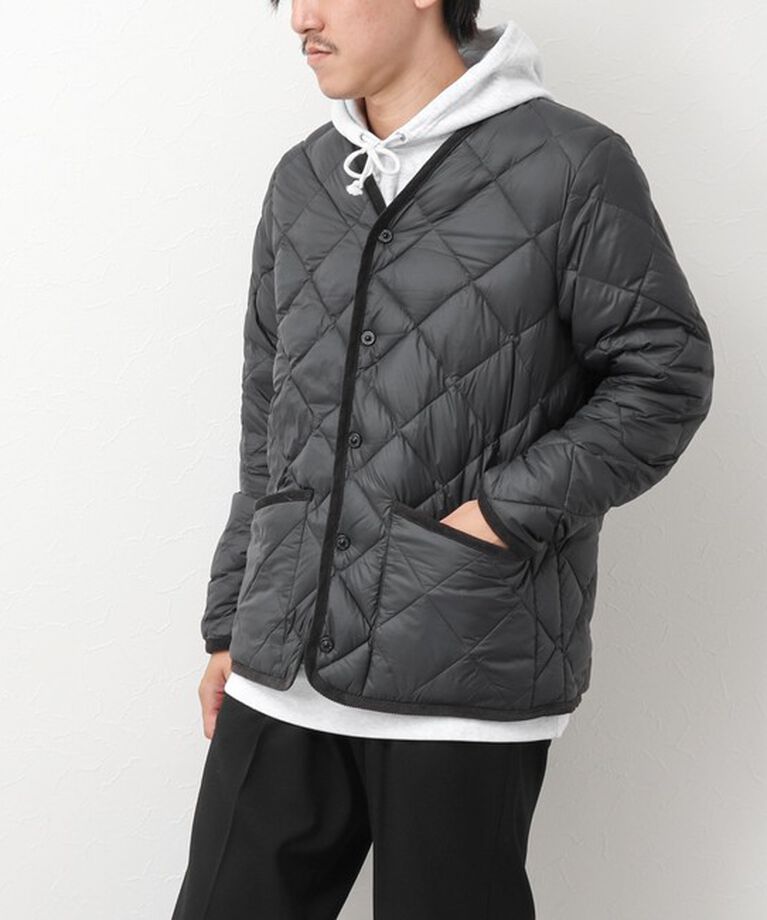 NOLLEY'S goodman「【TAION/タイオン】別注PIPING V NECK DOWN CARDIGAN 24AW」|ダウン|