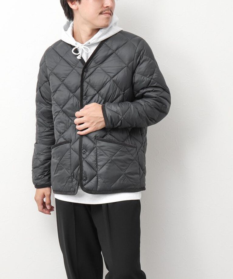 NOLLEY'S goodman「【TAION/タイオン】別注PIPING V NECK DOWN CARDIGAN 24AW」|ダウン|