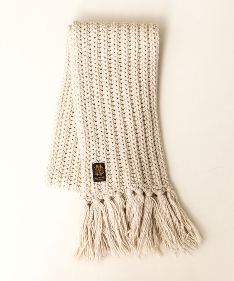 NOLLEY'S goodman「【BATONER/バトナー】FRINGE MUFFLER SHORT 18 BN-24FI-011」|ストール|