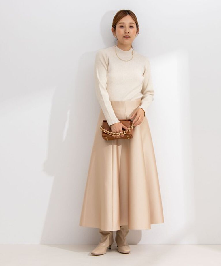 NOLLEY'S sophi「《手洗い可能》ラメリブハイネックプルオーバーニット」|ニット・セーター|