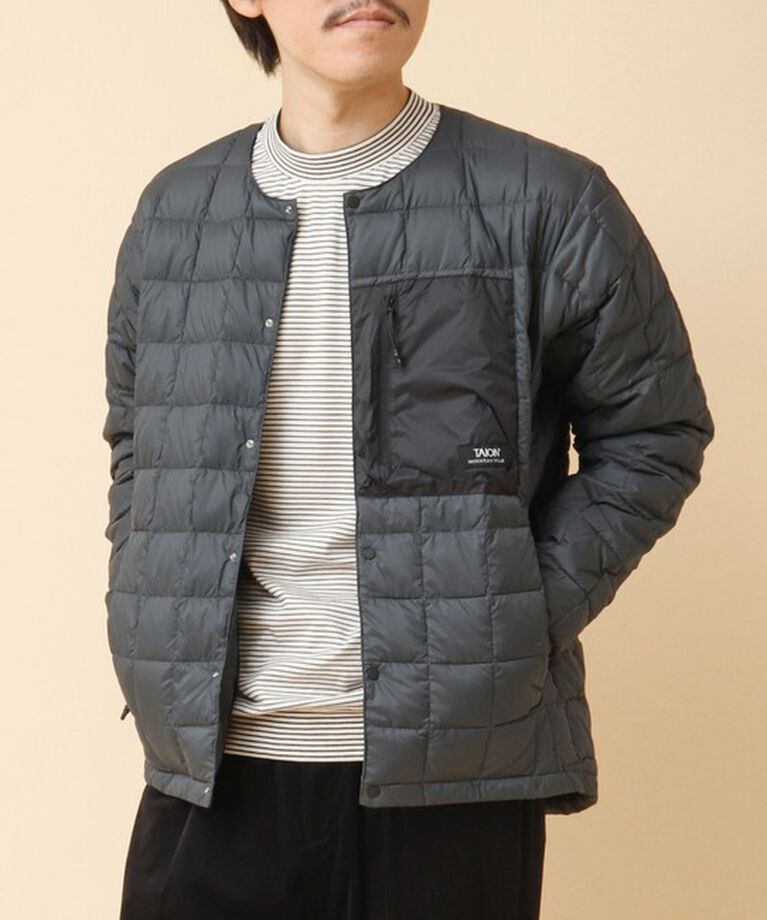 NOLLEY'S goodman「【TAION/タイオン】マウンテン クルーネック ライトダウンジャケット 24AW」|ダウン|