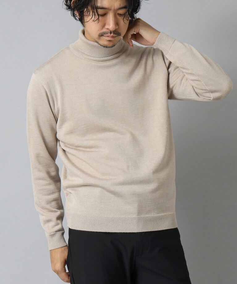 NOLLEY'S goodman「【ACTIVE SECT】《限定展開 / 抗菌防臭》タートルネックニット 24AW」|ニット・セーター|グレイッシュベージュ