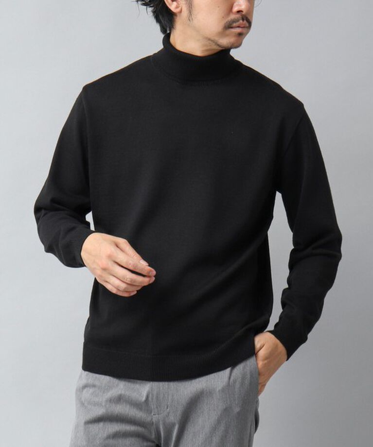 NOLLEY'S goodman「【ACTIVE SECT】《限定展開 / 抗菌防臭》タートルネックニット 24AW」|ニット・セーター|ブラック