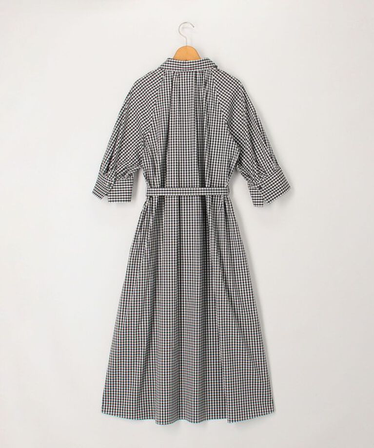 NOLLEY'S「ウォッシャブル高密度ストレッチシャツワンピース」|ワンピース|
