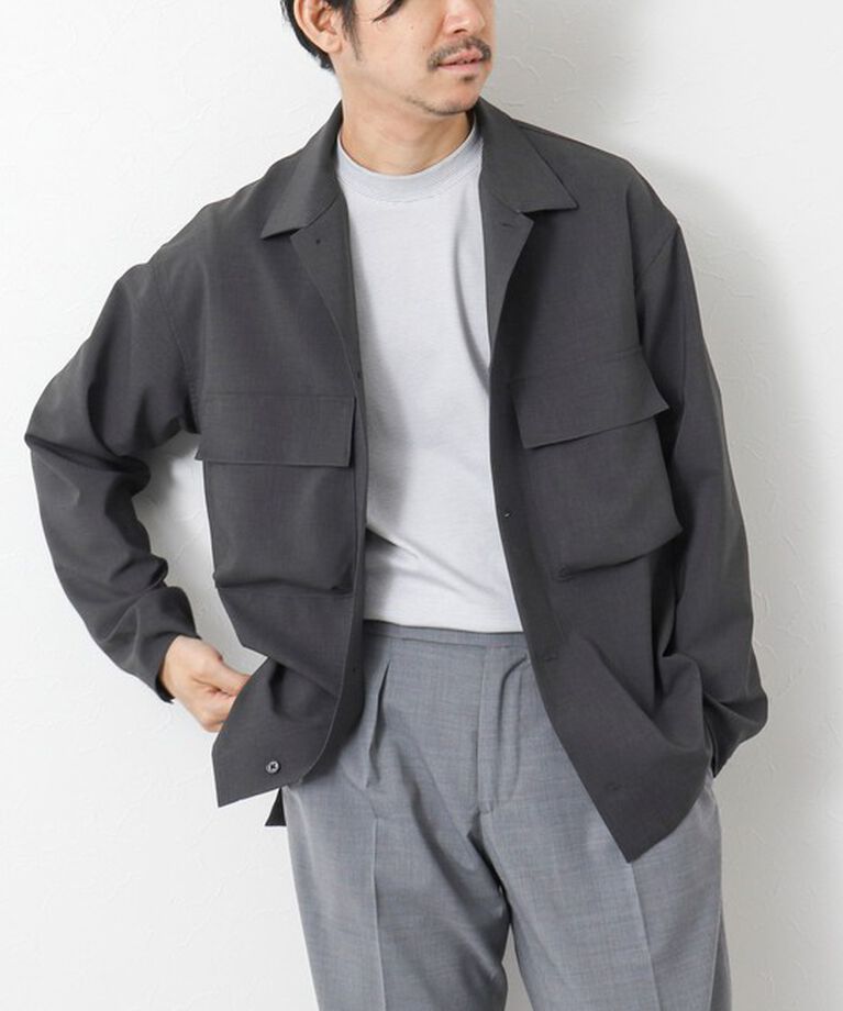 NOLLEY'S goodman「《セットアップ対応》イージーケア ストレッチポプリン シャツブルゾン 25SS」|シャツ・ブラウス|