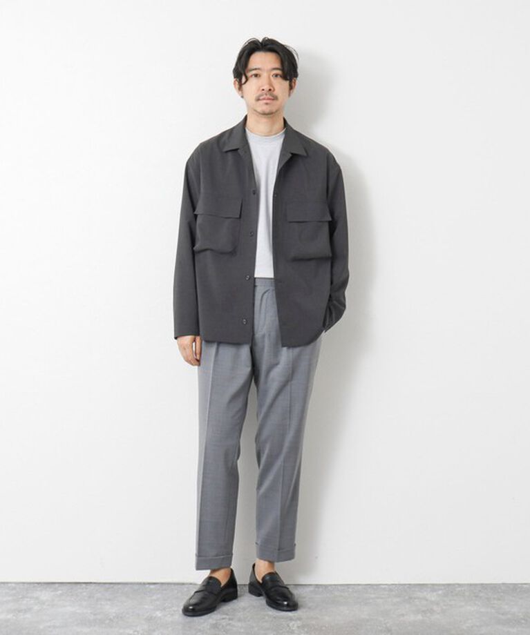 NOLLEY'S goodman「《セットアップ対応》イージーケア ストレッチポプリン シャツブルゾン 25SS」|シャツ・ブラウス|