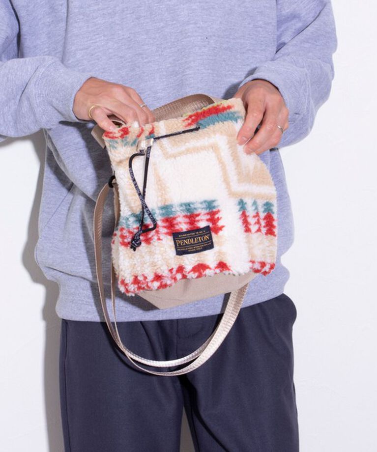 GLOSTER「【PENDLETON/ペンドルトン】別注HARDING ボアミニショルダー 巾着ショルダー 2WAY」|ショルダー・メッセンジャー|