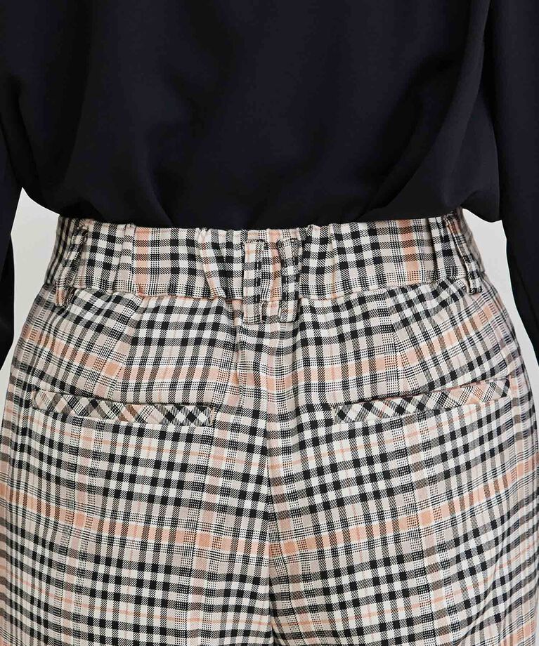 Rope’Picnic「抗ピルアソートチェックギャバストレッチテーパードパンツ」|その他|