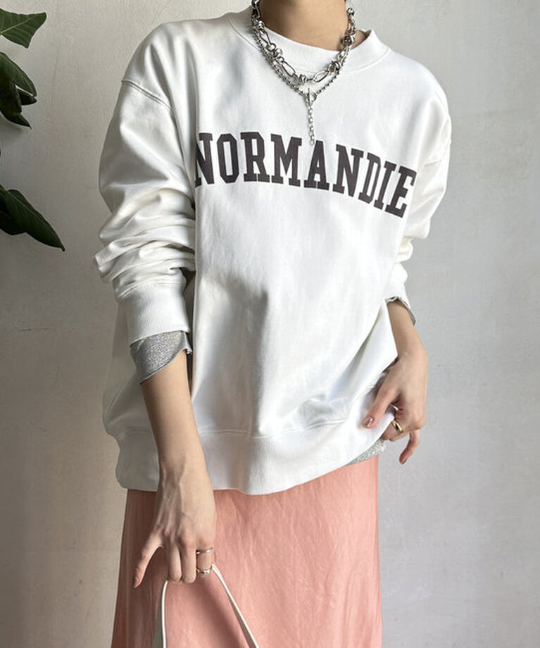  「【新色追加】【WEB限定】裏毛フロッキープリントスウエット 」|Tシャツ・カットソー|