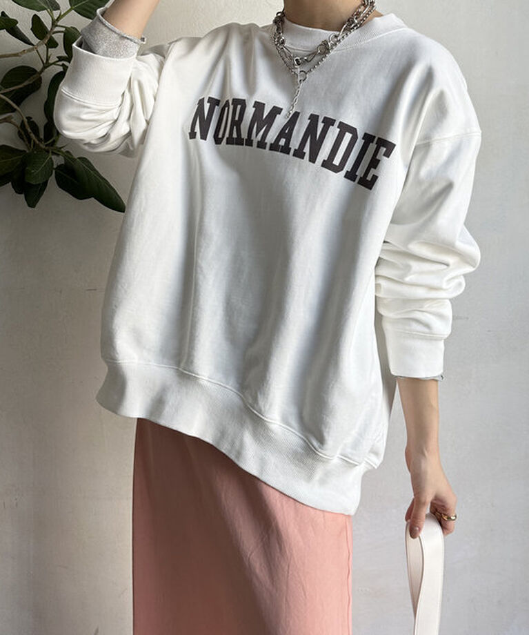  「【新色追加】【WEB限定】裏毛フロッキープリントスウエット 」|Tシャツ・カットソー|