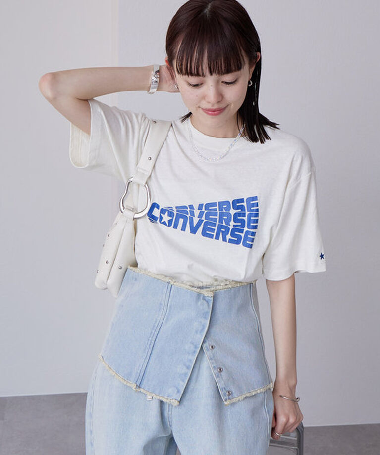  「[CONVERSE]ネップスラブ天竺クラックPT S/ST」|Tシャツ・カットソー|