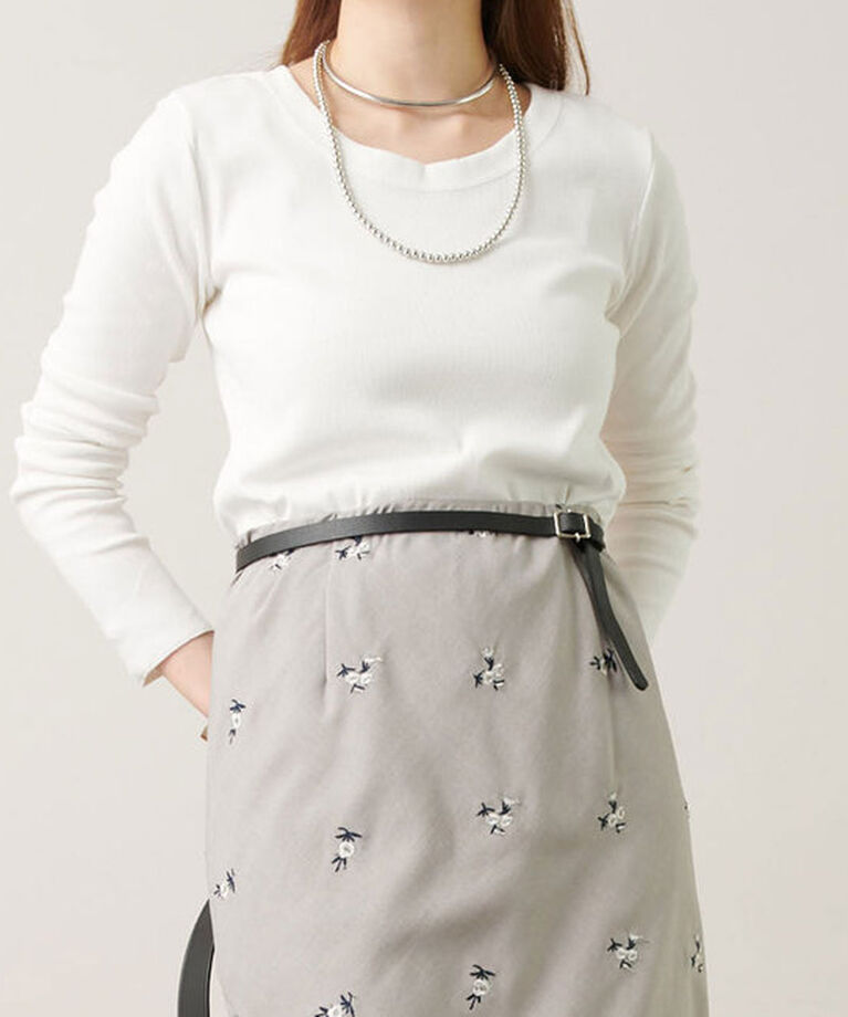  「《定番で着回し》《インナーにも使いやすい》ベアテレコL/Sカットソー」|Tシャツ・カットソー|オフホワイト