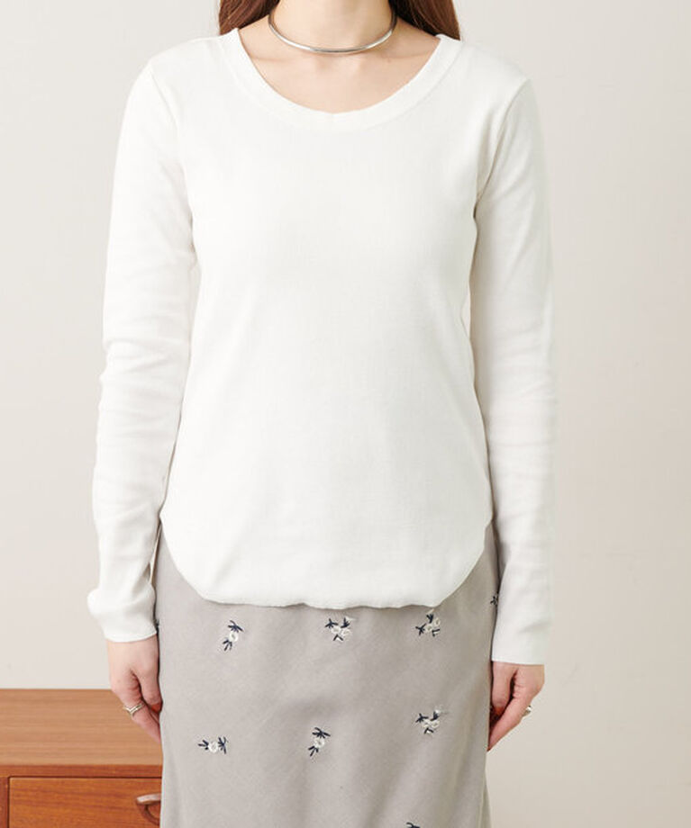  「《定番で着回し》《インナーにも使いやすい》ベアテレコL/Sカットソー」|Tシャツ・カットソー|