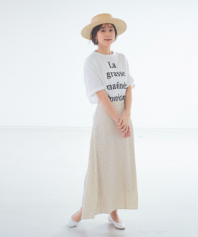Rouge vif「ドットロングスカート」|スカート|