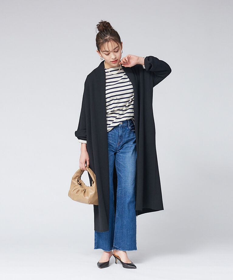 Rouge vif「接結ニットコート」|カーディガン|