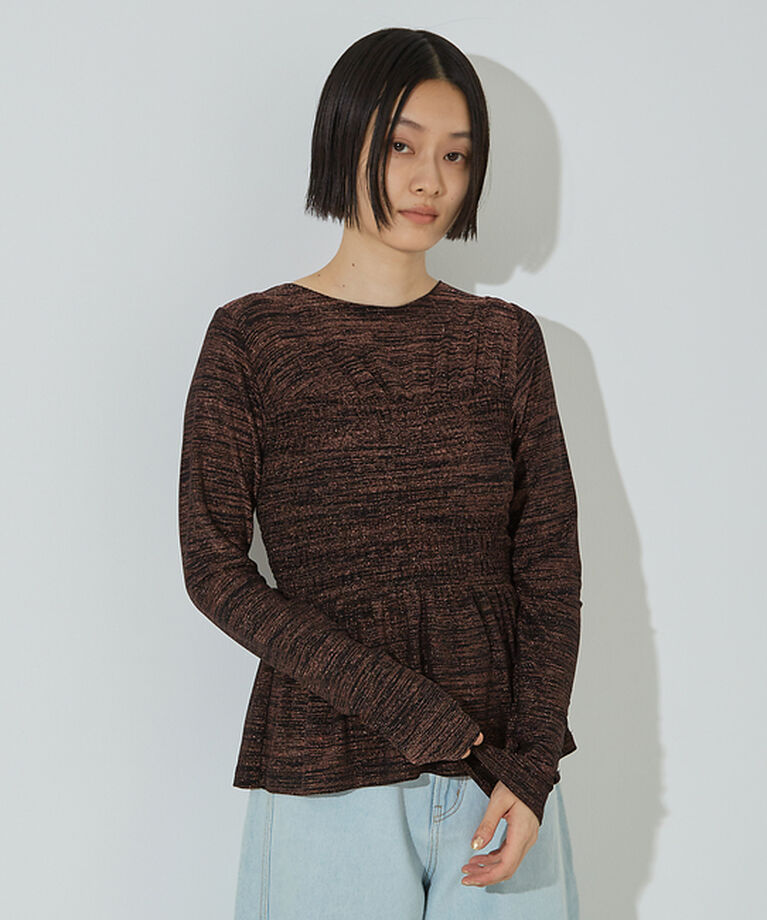 NOMINE「スパーク ビスチェ ロンT」|Tシャツ・カットソー|ピンク