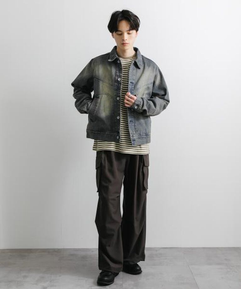 SENSE OF PLACE by URBAN RESEARCH「SENSE OF PLACE 『ユニセックス』『セットアップ対応』ヴィンテージライクデニムブルゾン」|デニムジャケット|