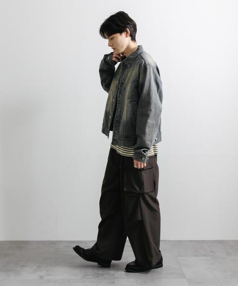 SENSE OF PLACE by URBAN RESEARCH「SENSE OF PLACE 『ユニセックス』『セットアップ対応』ヴィンテージライクデニムブルゾン」|デニムジャケット|